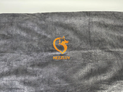 HezzLuv Dog Bath Towel, Microfiber Dog Bathrobe For Large And Small Dogs, Dog Robes For Drying Dogs, Quick Dry Super Absorbent Pet Bathrobe