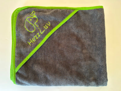 HezzLuv Microfibre Dog Towel Dog Bathrobe Super Absorbent Dog Drying Coats Pet Bathrobe Towels For Medium And Large Dogs, Quick Drying, Adjustable, For Pets Dogs And Cats